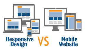 so sánh reponsive design với mobile website